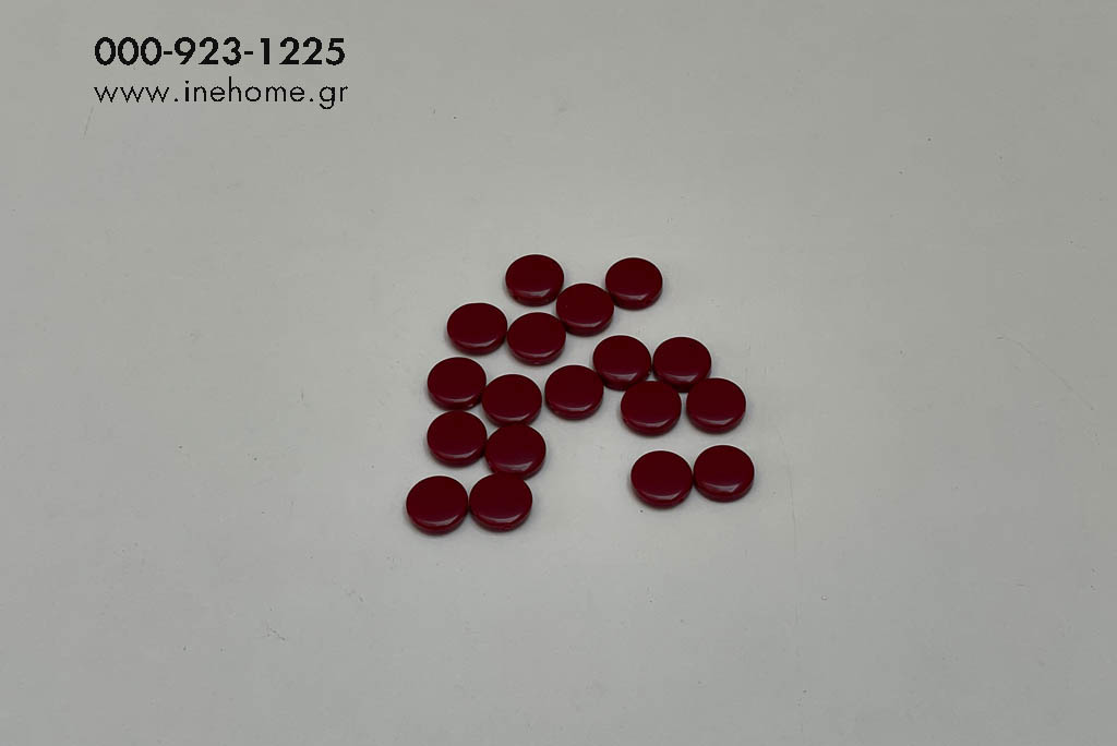 BEAD POLYES. SET50 RED