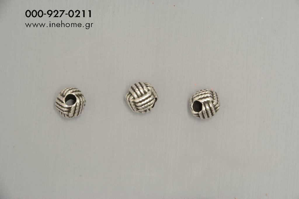 BEADS KNOT SET10 SILVER 0,5-1CM