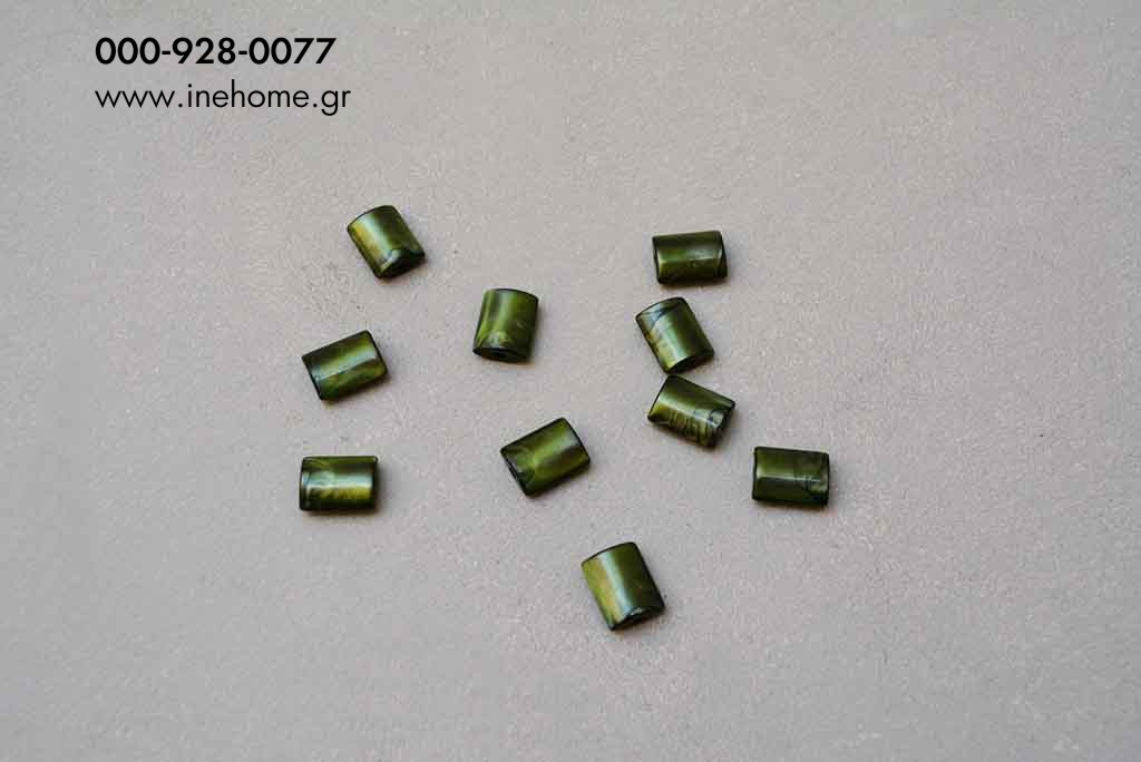 BEADS 1,8 CM GREEN SET10