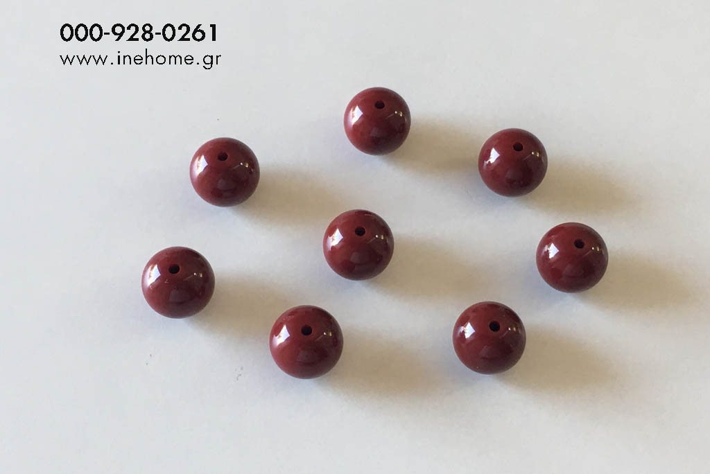 BEADS PLASTIC SET50 BORDEAUX 1.9CM