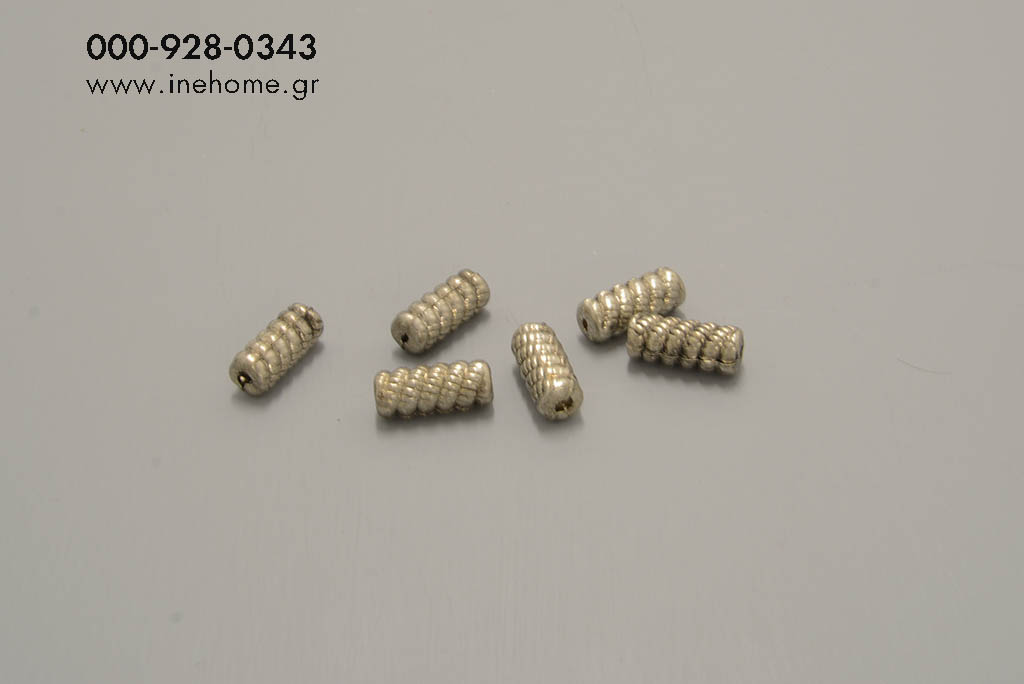 BEAD PL. SET20 PLAST.SILVER SCREW 1-2,5CM