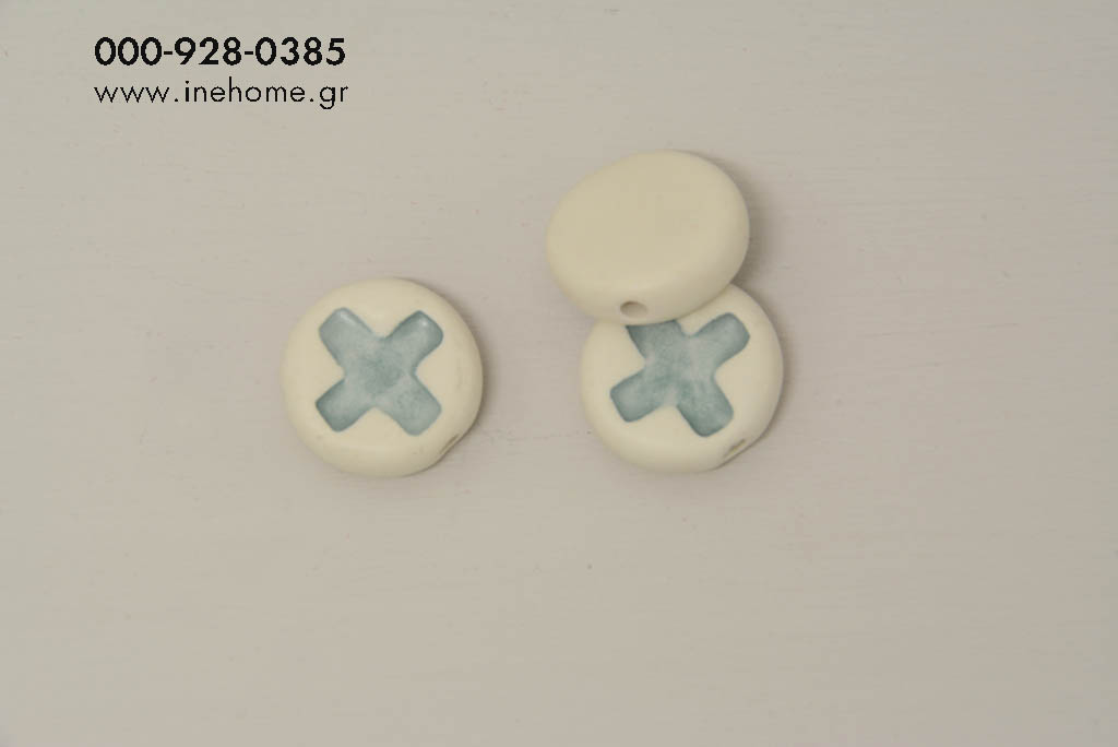 BEAD SET4 W/CROSS TYRK 1,7CM