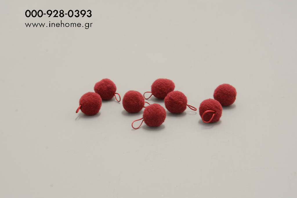 PON PON SET40 RED 1,5CM