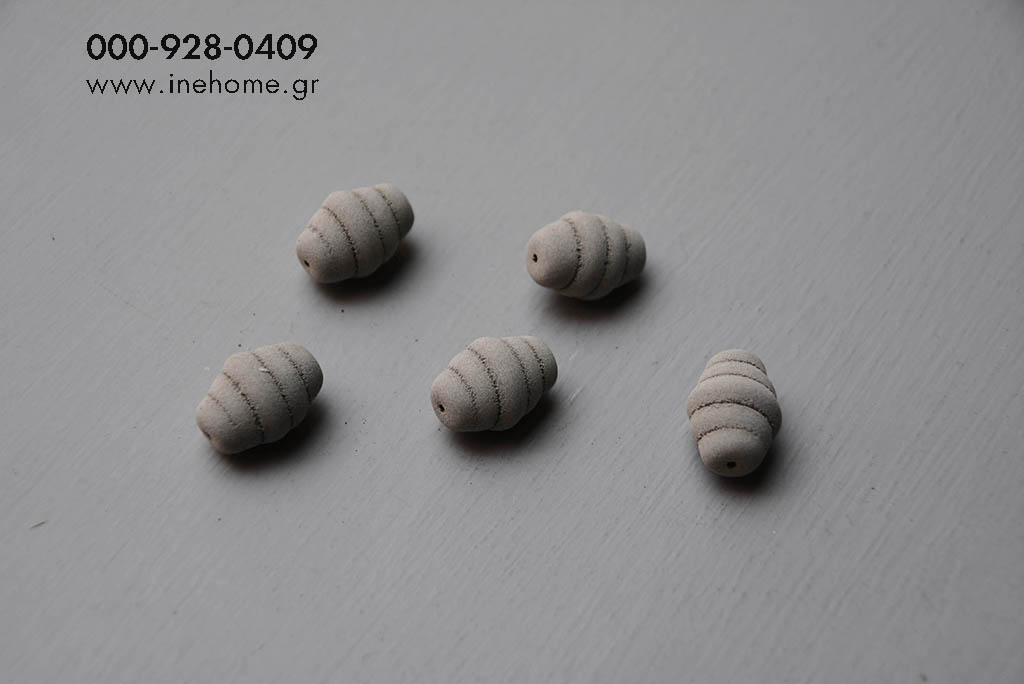 BEADS PLASTIC 1,5-2 CM GREY SET10