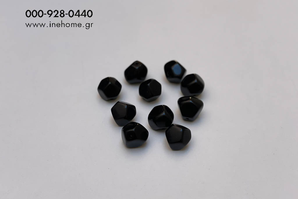 BEADS PLASTIC 2 CM DARK SET10