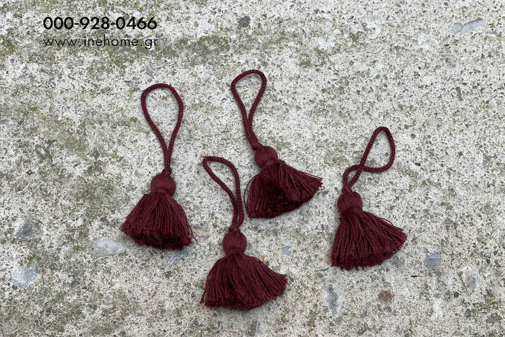 TASSEL SET5 FABRIC BORD 6-13CM