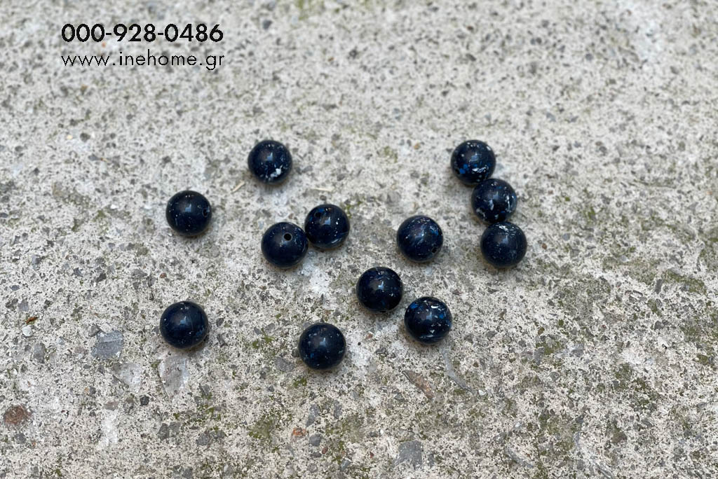 PLASTIC BEADS SET20 BLUE. 1,5cm