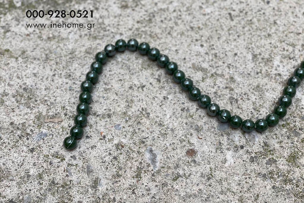 CERAMIC BEADS SET20 GREEN OL. 1.2CM